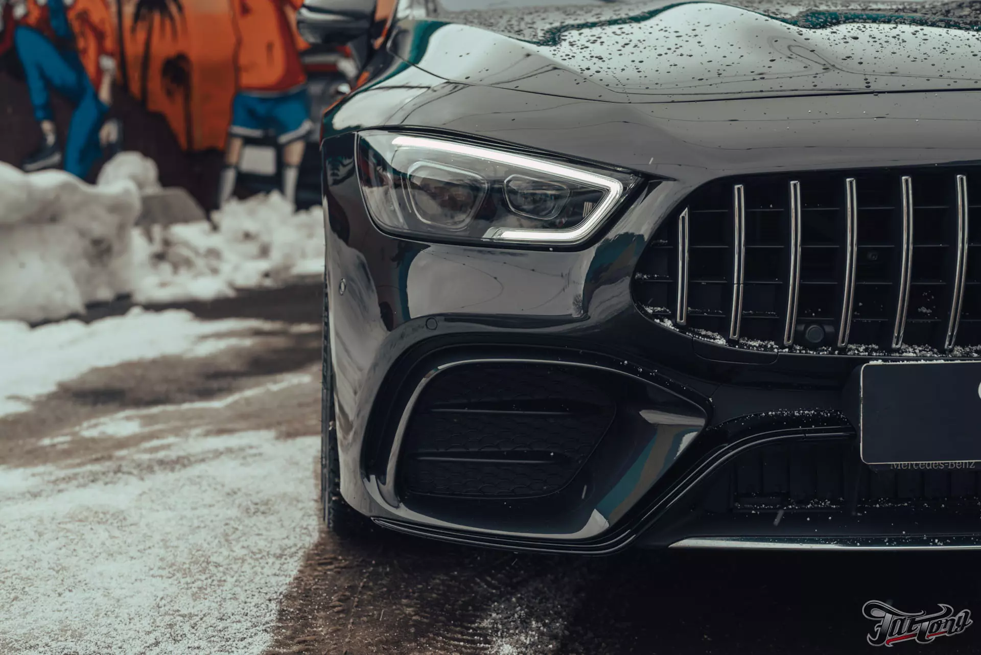 Mercedes-AMG GT 4 Door. Окрас бампера